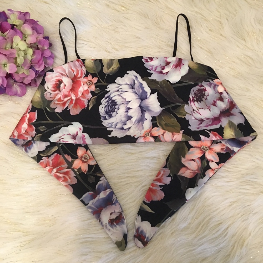 Brand New customer made Cami Top flowers printed